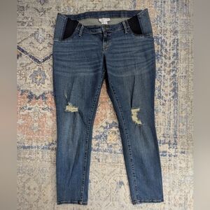 Isabel Maternity Skinny Distressed Jeans, 14